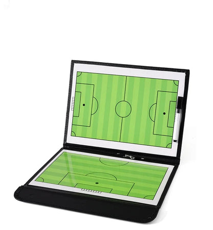 54cm Foldable Magnetic Football Tactic Board - Professional Soccer Coaching Tactical Clipboard with Chess Pieces