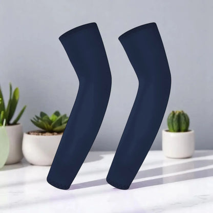 Children's Ice Silk Cooling Arm Sleeves - Quick-Dry UV Protection Cycling Arm Guards for Girls Outdoor Sports (1 Pair)