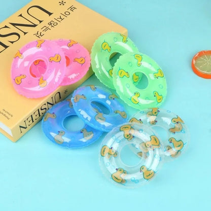 Mini Pool Float Rings - Dollhouse Accessories (10-Pack)