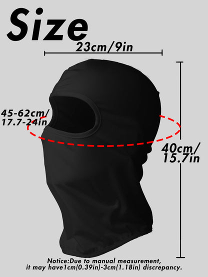 Breathable Mesh Motorcycle Balaclava - Full Face Sun Protection Mask for Cycling, Airsoft & Bicycle