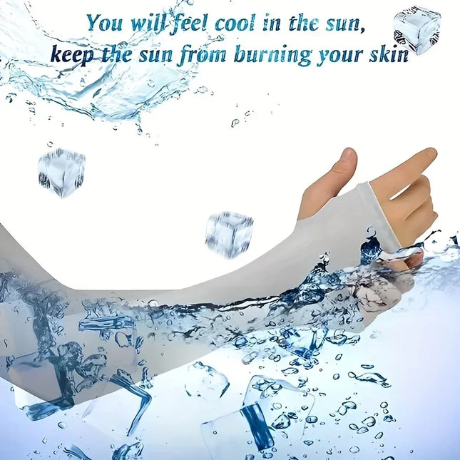 Summer Sun Protection Shawl - UV Guard Ice Silk Raglan Sleeves for Running, Golf & Cycling