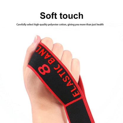 Yoga Stretch Belt (8/10 Sections) - Elastic Resistance Band for Dance, Pilates & Fitness Training