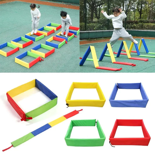 Jump Frame Drill Holes Training Set - Outdoor Sensory Integration Sports Toy for Kids & Kindergarten