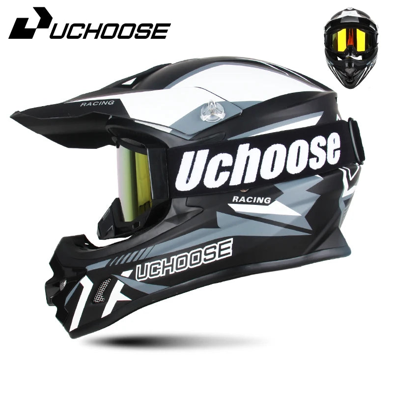 DOT Approved Motocross Helmet - Off-Road Racing Helmet for Men & Women (Downhill, Enduro, Cross)