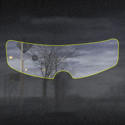 Clear Nano Film Helmet Sticker – Anti-Rain & Anti-Fog Protection for Motorbike Riders, Easy Application for Enhanced Visibility