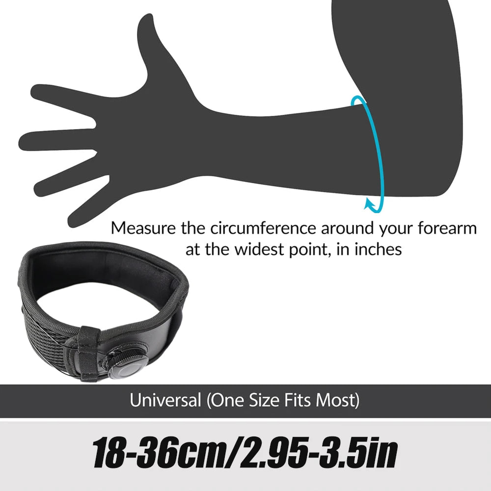 Tennis Elbow Brace - Tendonitis Relief Strap for Golfers Elbow, Forearm Support Band with Golf Elbow Pads (1 Piece)