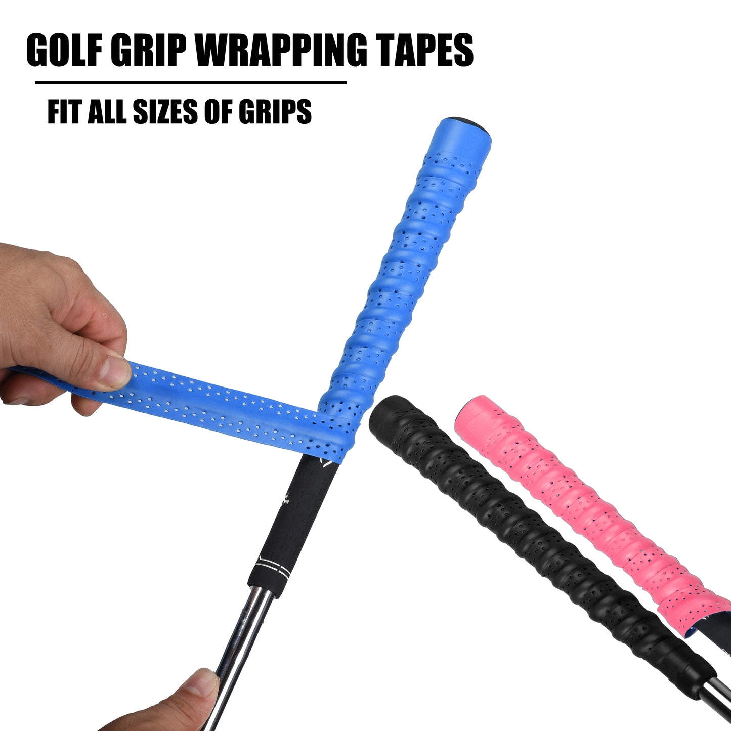 Premium Golf Grip Tape - Non-Slip PU Club Grip Wrap with Sweat-Proof Technology - Universal Fit for Drivers, Irons & Putters