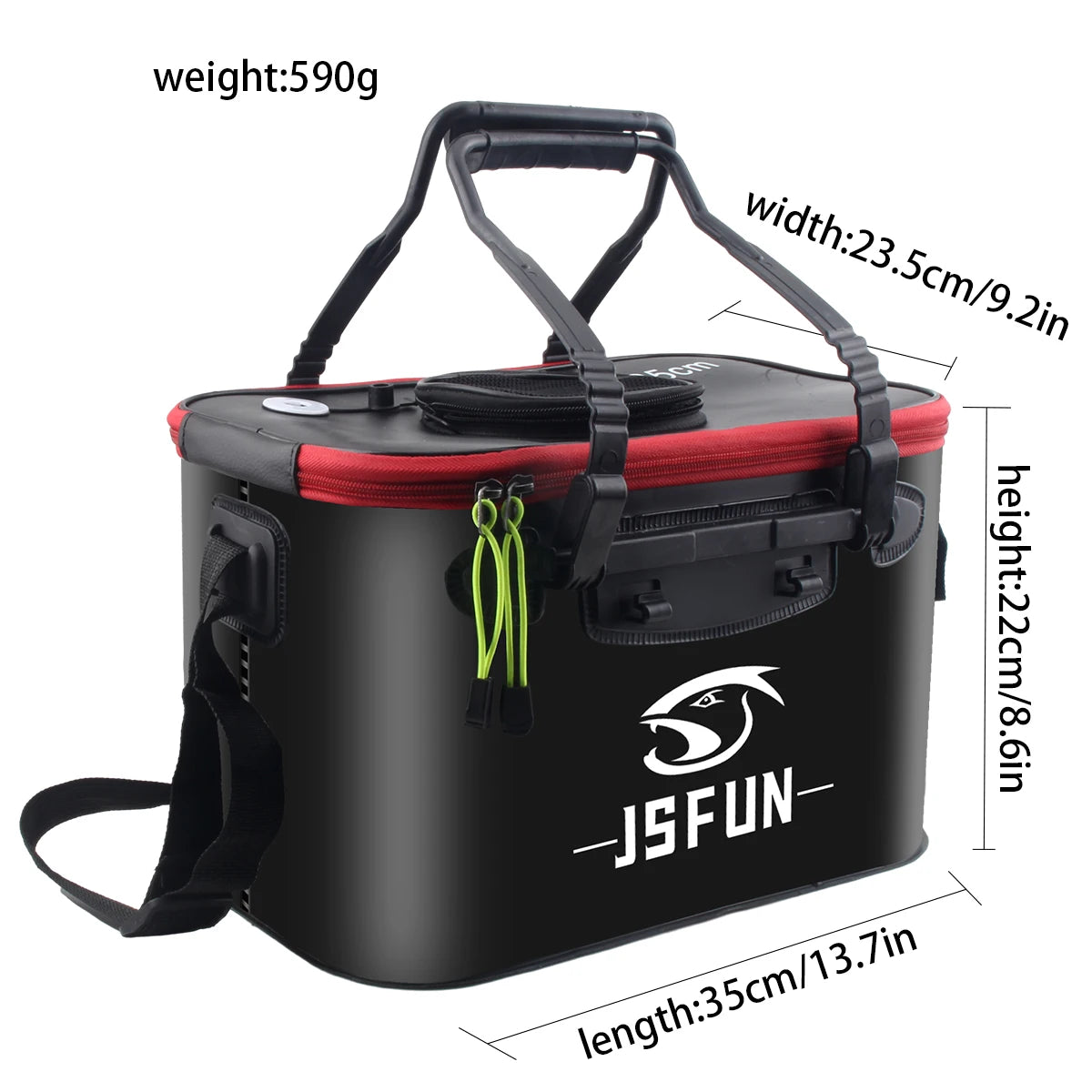 Portable EVA Folding Fish Bucket - Thickened Live Fish Tank for Outdoor Fishing (No Oxygen Pump Required)