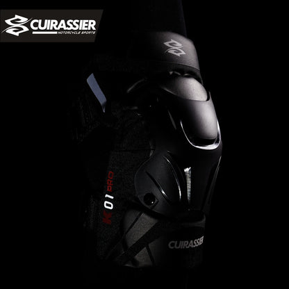 Cuirassier MX Motorcycle Knee Pads - Night Reflective Motocross Racing Guards Protection