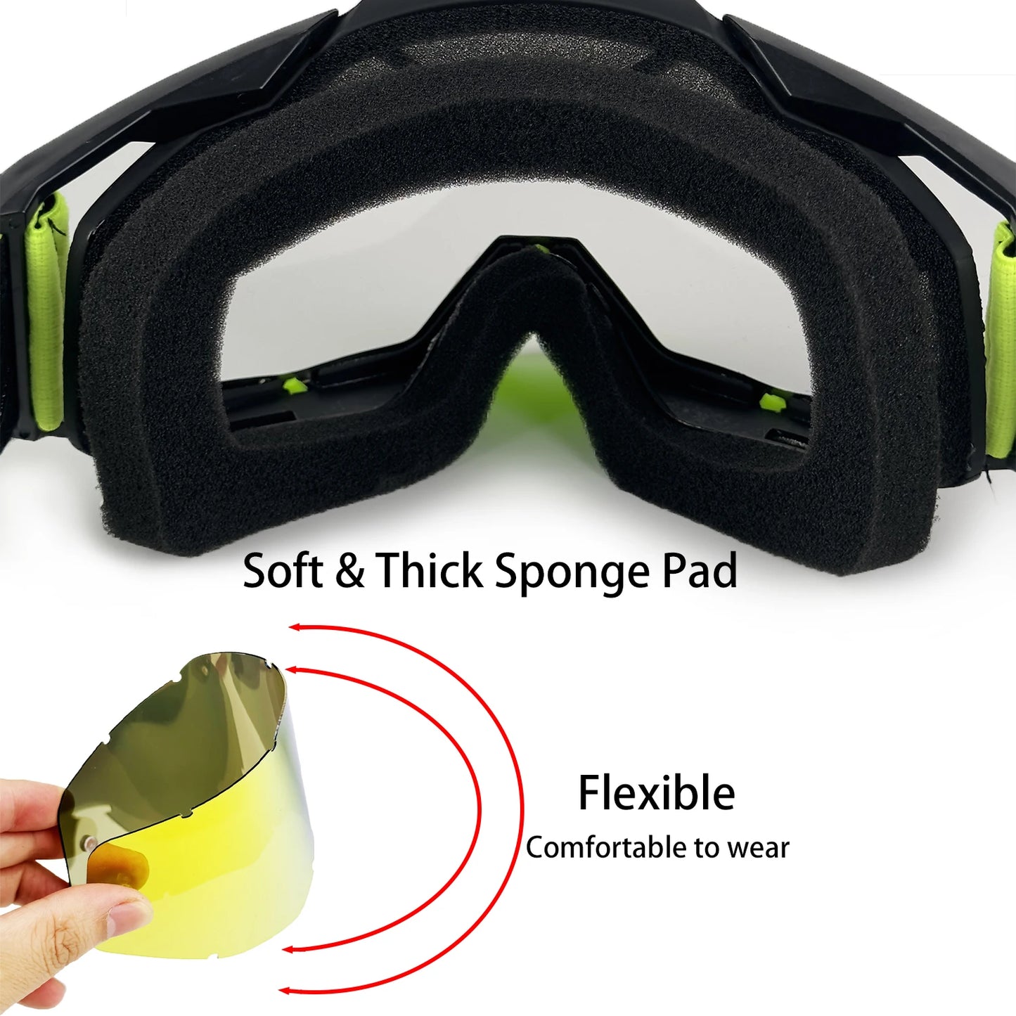 NAFEIB Windproof Impact-Resistant Motorcycle Goggles – MTB, ATV & Off-Road Eyewear