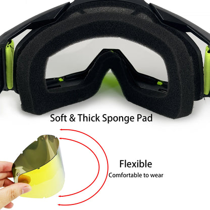 NAFEIB Windproof Impact-Resistant Motorcycle Goggles – MTB, ATV & Off-Road Eyewear