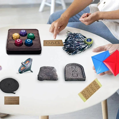 Traditional Play Game Fun Gonggi Jack Stone Pebbles Set - Hand Eye Coordination Training Toy