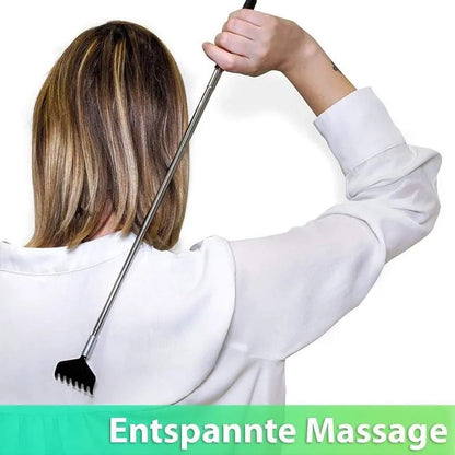 Telescopic Stainless Steel Back Scratcher with Carrying Bag