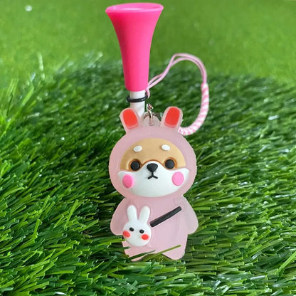 Cartoon Golf Tee with Flashing Ball Marker - Rubber Golf Accessory