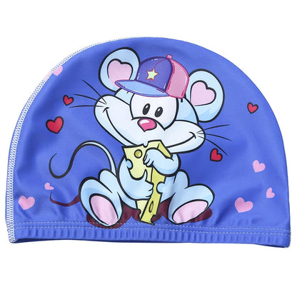 Professional Cartoon Swimming Cap for Kids