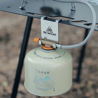Stainless Steel Gas Canister Hook - Camping Table Stove Tank Hanger Organizer for Outdoor Cooking