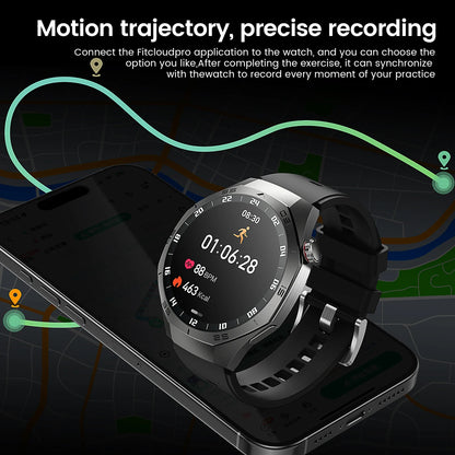 2025 Smart Watch - AMOLED Screen with GPS, Heart Rate, Bluetooth Calls & Waterproof for Android & iOS