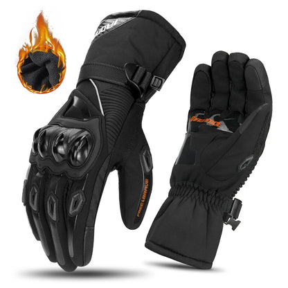 Winter Motorcycle Gloves - Windproof Waterproof Touch Screen Motocross Riding Gloves for Men