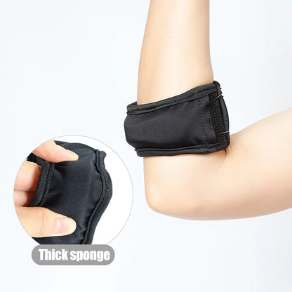 Tennis Elbow Brace - Tendonitis Relief Strap for Golfers Elbow, Forearm Support Band with Golf Elbow Pads (1 Piece)
