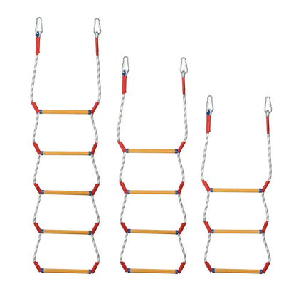 Heavy Duty Marine Rope Ladder - Resin Step Boat Ladder for Kayak, Inflatable Boat, Yacht & Water Sports