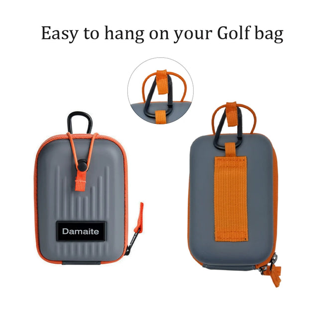 Golf Bag & Golf Rangefinder Organizer - Portable Golf PU Laser Rangefinder Pouch Instrument - Shockproof Golf Portable Waist Packs