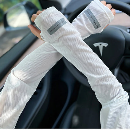 UV Protection Cooling Arm Sleeves - Moisture-Wicking Breathable Compression for Basketball, Golf, and Football