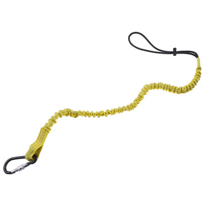 Anti-Fall Safety Lanyard with Carabiner Hook - Bungee Tether Tool Rope for Climbing, Aerial Work & Working at Heights Accessories