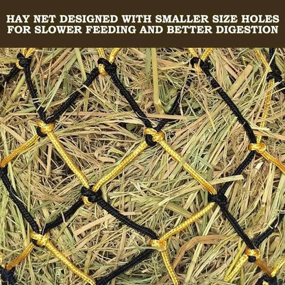 Premium Slow-Feed Horse Hay Net Bag Set (2 Pcs) – 40" Large Capacity Hanging Feeder
