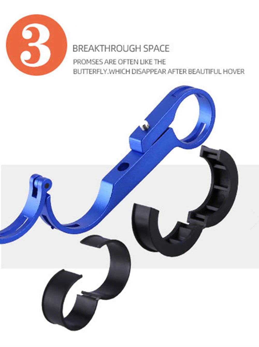 MTB Handlebar Extender Mount - 10/20/30cm Extended Bracket for Bike Headlight & Accessories