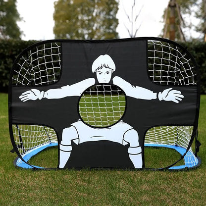 Foldable Football Goal – Nylon Soccer Target Net for Kids and Adults, Ideal for Playground, Backyard, Indoor & Outdoor Training