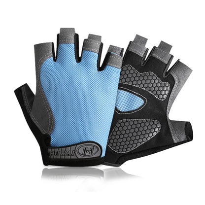 Premium Fingerless Gym Gloves - Breathable Anti-Slip Training Gloves for Men & Women - Weightlifting, Bodybuilding, Cycling & Sports