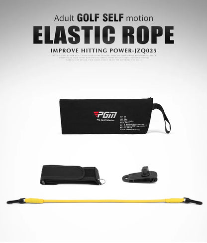 PGM Golf Swing Training Aid - Elastic Resistance Rope for Strength & Swing Practice - Beginner Golf Equipment (1pc)
