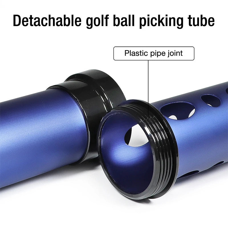 Aluminum Golf Ball Picker Tube - No-Bend Ball Catcher & Collector for Practice & Training Accessories