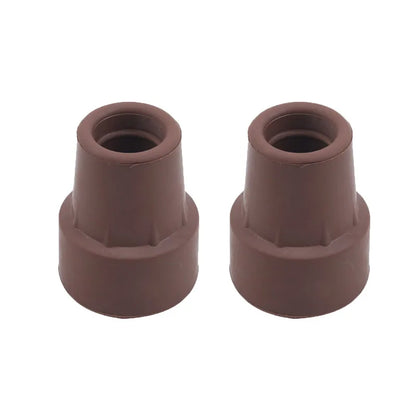 Heavy Duty Rubber Walking Stick Ferrule - Metal End Cap Cover for Canes, Crutches & Hiking Sticks (1-3 Pack)