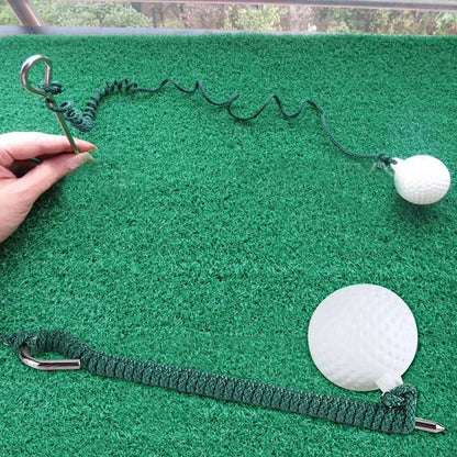 Golf Swing Training Aid - Portable Practice Rope Ball with Airflow Design