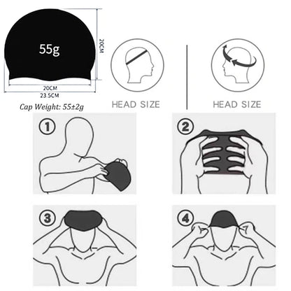 Professional Silicone Swimming Cap for Men and Women