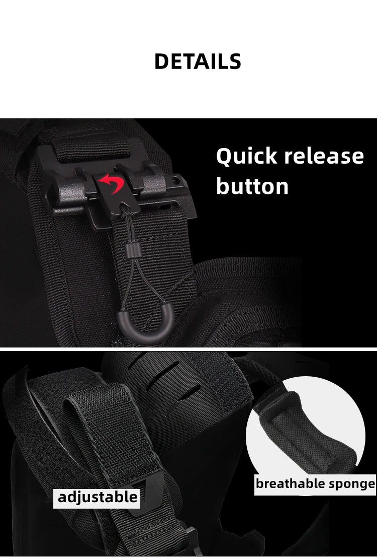 Tactical Multi-Functional Vest - Fast Detachable Lightweight Design