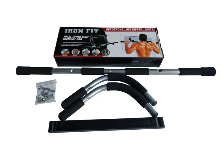 Adjustable Doorway Pull-Up Bar - Non-Slip Grip Strength Training Equipment for Home Gym