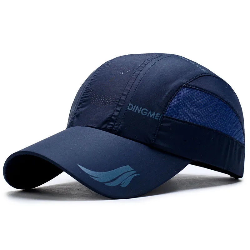 Quick-Dry Mesh Baseball Cap - Sports Running & Golf Hat - Breathable Snapback for Men & Women