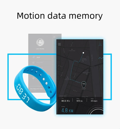 LED Digital Smart Band - Waterproof Fitness Tracker with Pedometer, Activity Monitor & Vibration Alarm