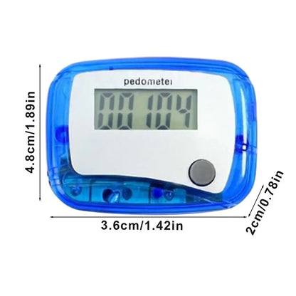 Portable Clip-On Step Counter - Digital Pedometer for Walking & Fitness