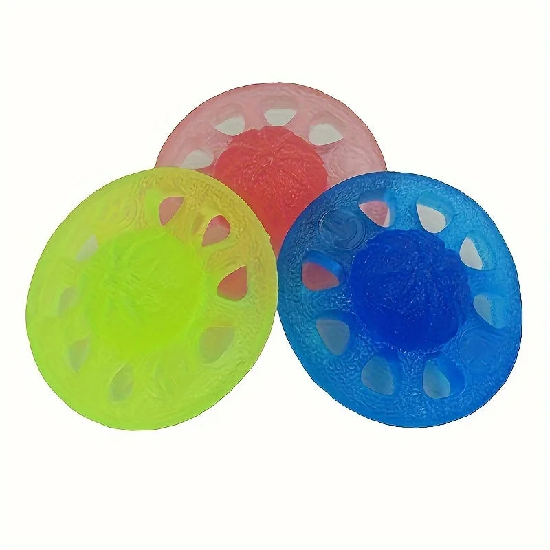 TPE Hand Exercise Band & 8-Hole Grip Ball - Grip Strength Trainer for Muscle Building, Rehabilitation & Stretching
