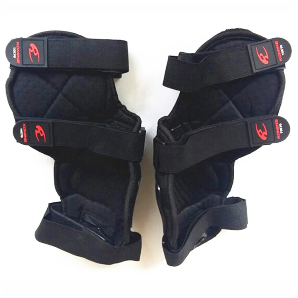 Komine SK-652 Motorcycle Knee Pads - Anti-Fall Slider Protectors for Track and Highway Riding
