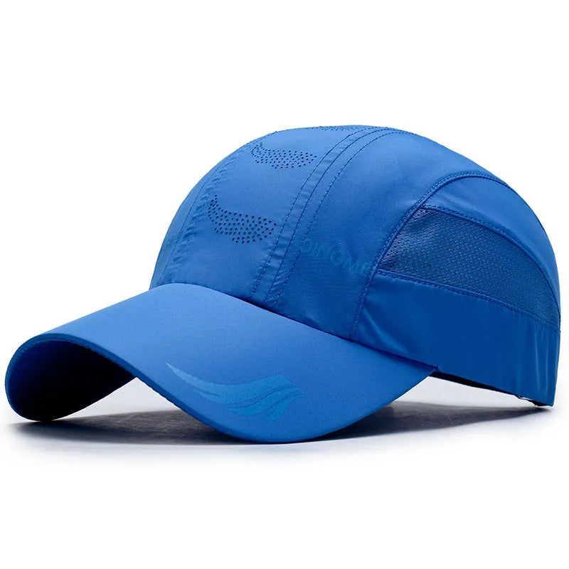 Quick-Dry Mesh Baseball Cap - Sports Running & Golf Hat - Breathable Snapback for Men & Women