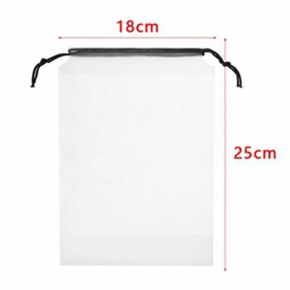 Waterproof Nylon Drawstring Storage Bag - Multi-Purpose Travel & Sports Organizer Pouch