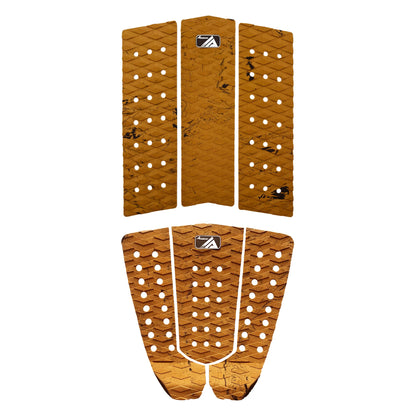 EVA Surfboard Traction Pad - 3-Piece Deck Grip with Tail Kick