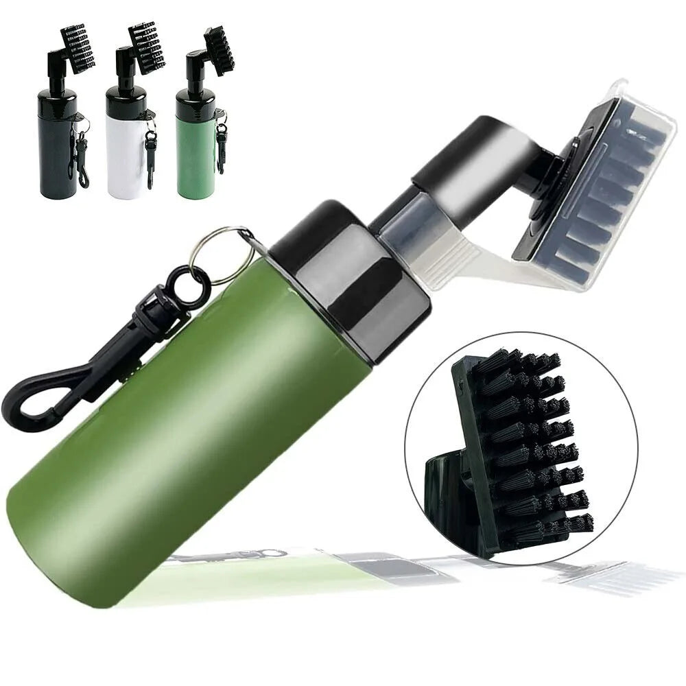 Professional Golf Club Groove Cleaner with Integrated Water Spray System