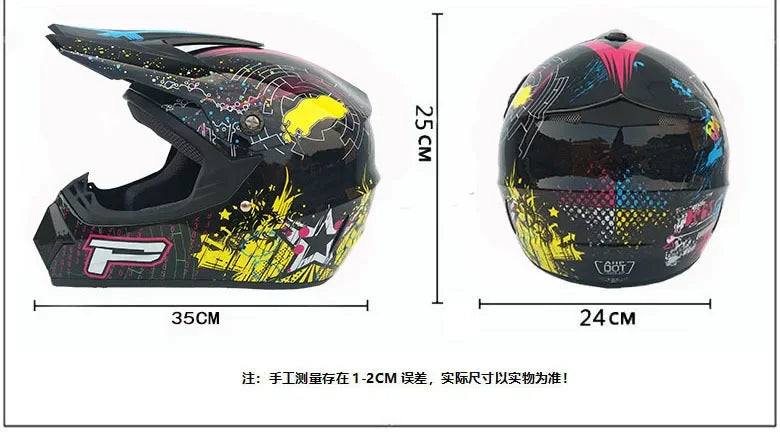 Full Face Motocross Helmet - Off-Road Downhill AM DH Cross Capacete - Free Shipping + 3 Free Gifts