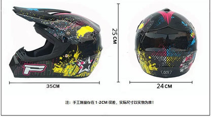 Full Face Motocross Helmet - Off-Road Downhill AM DH Cross Capacete - Free Shipping + 3 Free Gifts