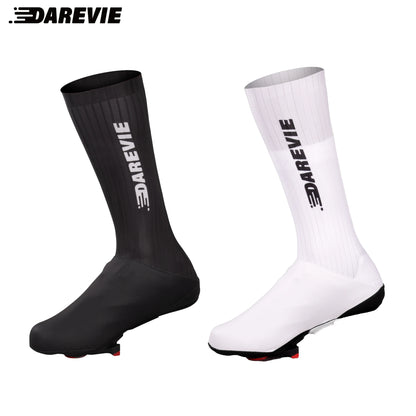 Aero Striped Cycling Shoe Covers - Waterproof Windproof Anti-Slip Overshoes for Road & MTB Bikes